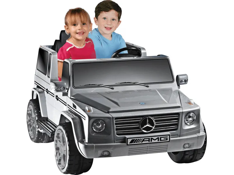 12 Volt 2 Seat Electric Mercedes Ride On Truck G55 AMG G Wagon Radio