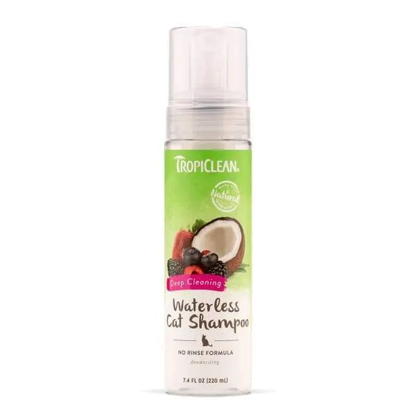 [15% OFF] Tropiclean  Deep Cleaning Waterless Cat Shampoo 7.4oz