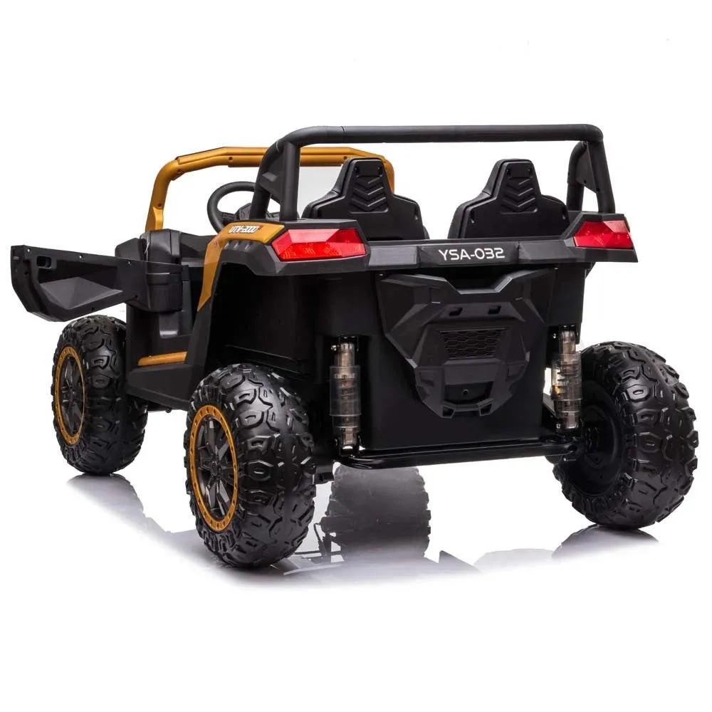 2025 Upgraded Super 4x4 Dune Buggy 24V | Massive 2 Seater Ride-On | Leather Seats | Rubber Tires | MP3 | Remote