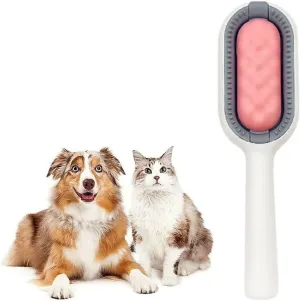 3-in-1 Multifunction Pet Cleaning Comb Hair Removal Tool with Disposable Wipes (Multicolor, Pack of 1)