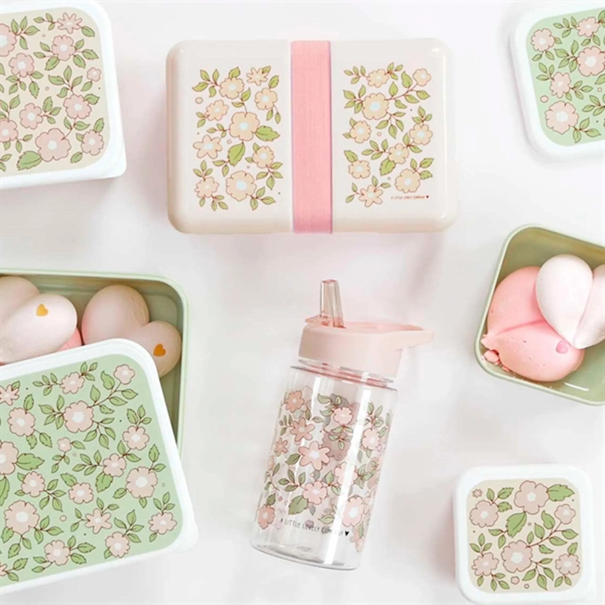 A Little Lovely Company Lunch Box Blossom Pink
