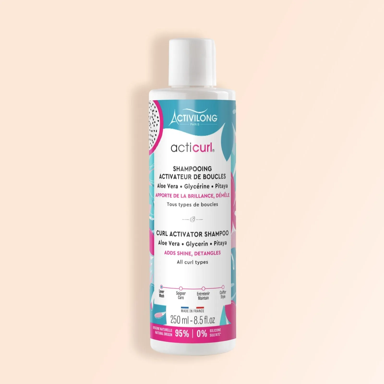 Activilong Acticurl Hydra Curl Activator Shampoo Adds Shines Detangles 250ml