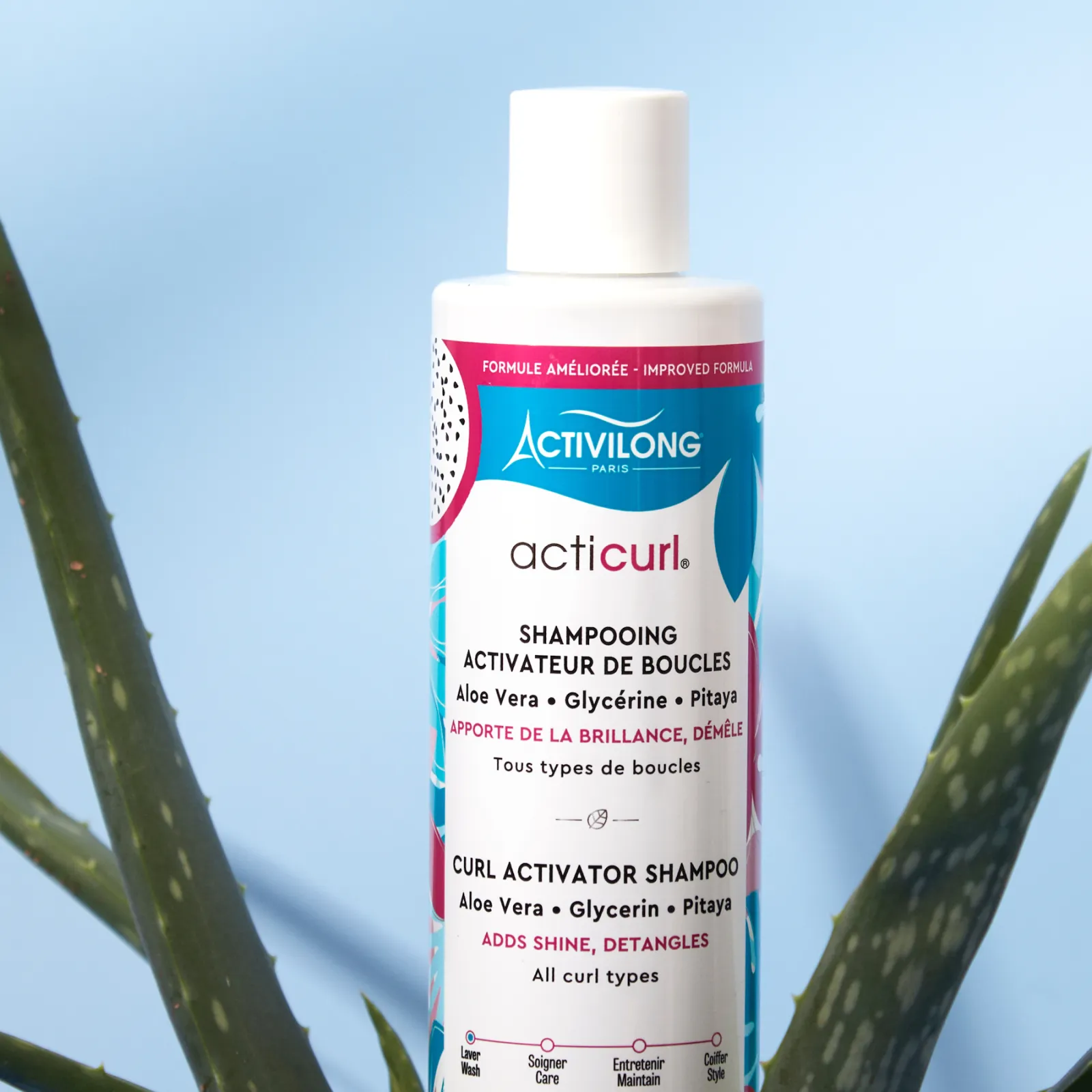Activilong Acticurl Hydra Curl Activator Shampoo Adds Shines Detangles 250ml