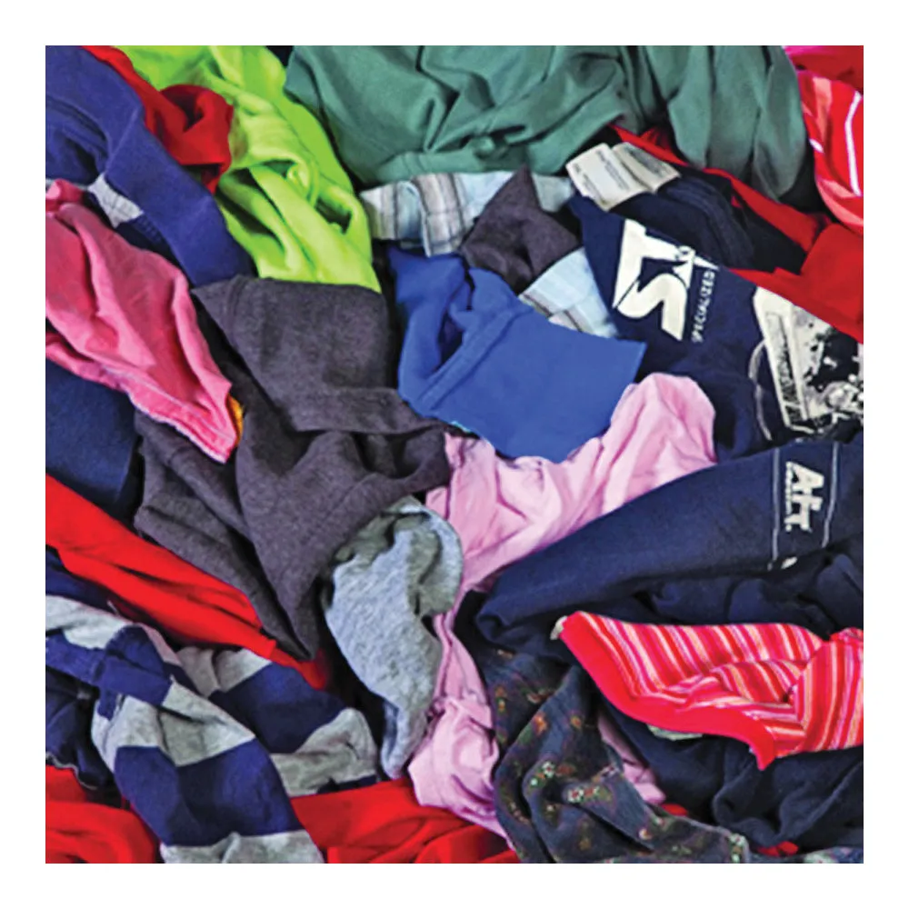 ALL RAGS R301-50 T-Shirt Knit Rag, 15 in L, 15 in W, Cotton