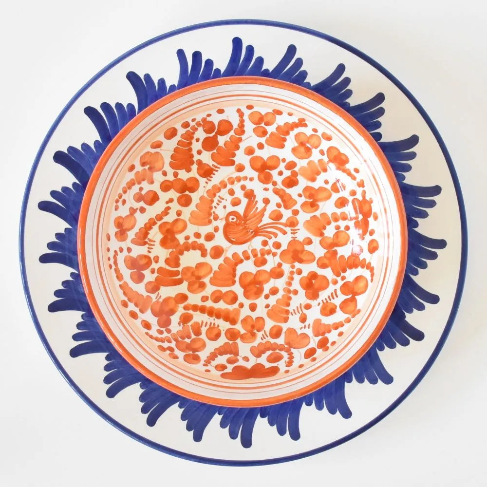 Arabesco Orange bowl - 8"