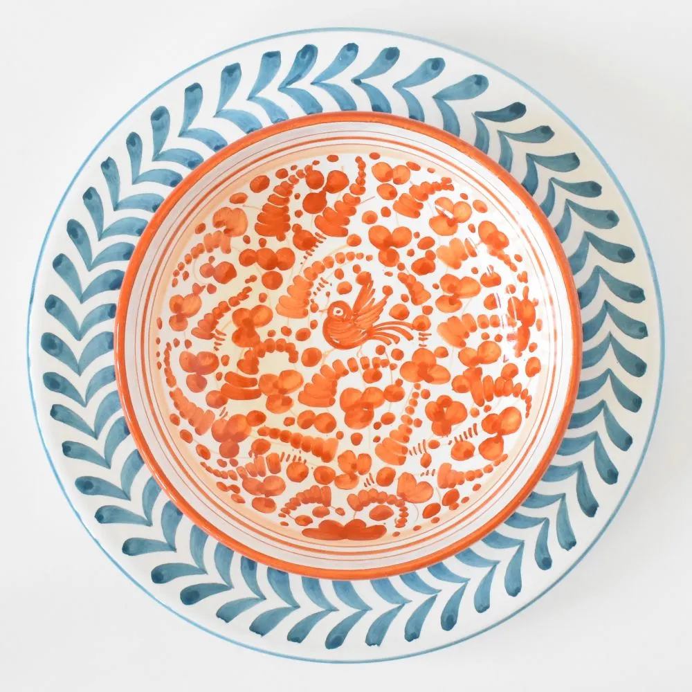 Arabesco Orange bowl - 8"