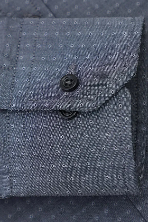 Black Self Textured Casual Shirt