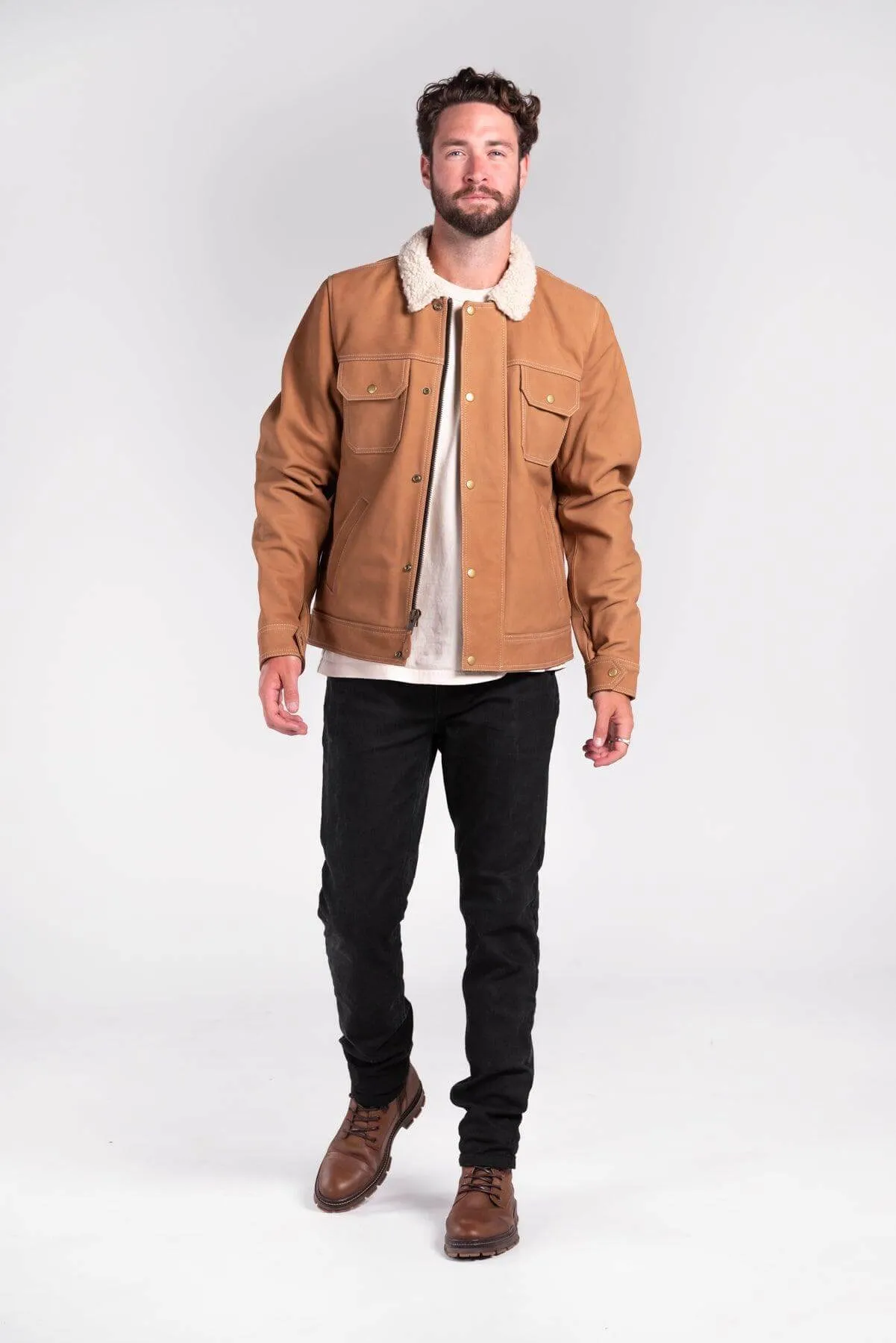 Byron Nubuck Leather Motorcycle Jacket (Armoured)