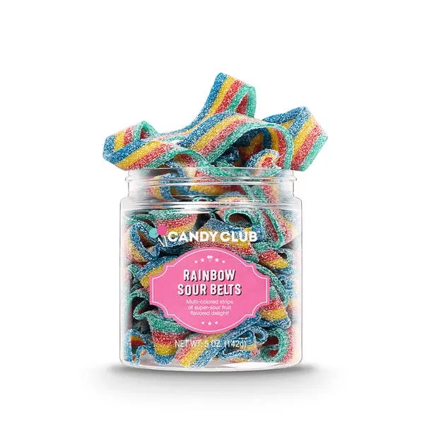 Candy Club Rainbow Sour Belts