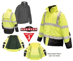 Class 3 Three-In-One Parka - Lime - 4XL