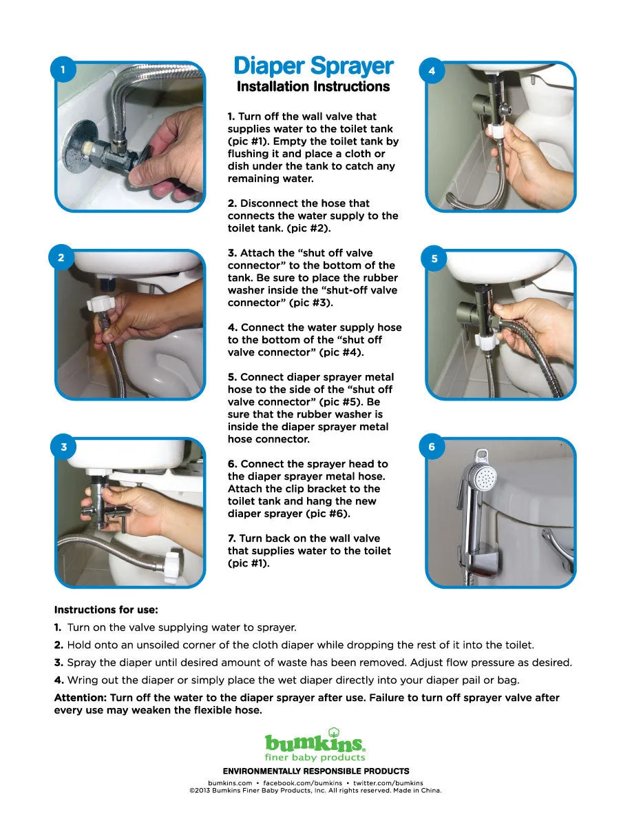Cloth Diaper Sprayer