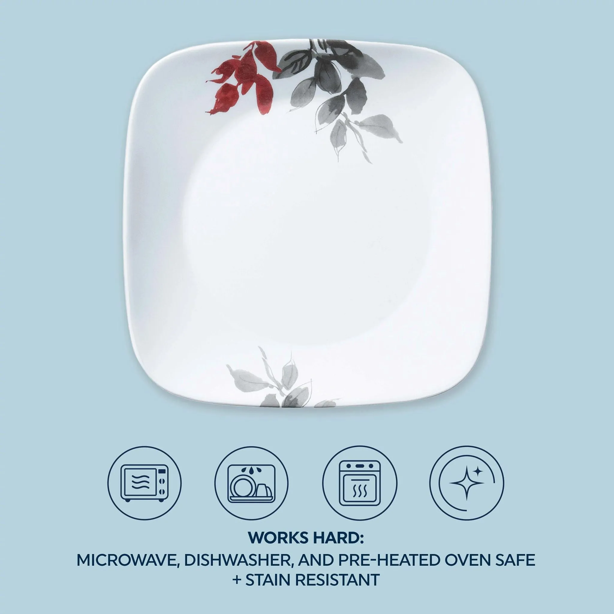 Corelle Kyoto Leaves 16-piece Dinnerware Set, Service for 4