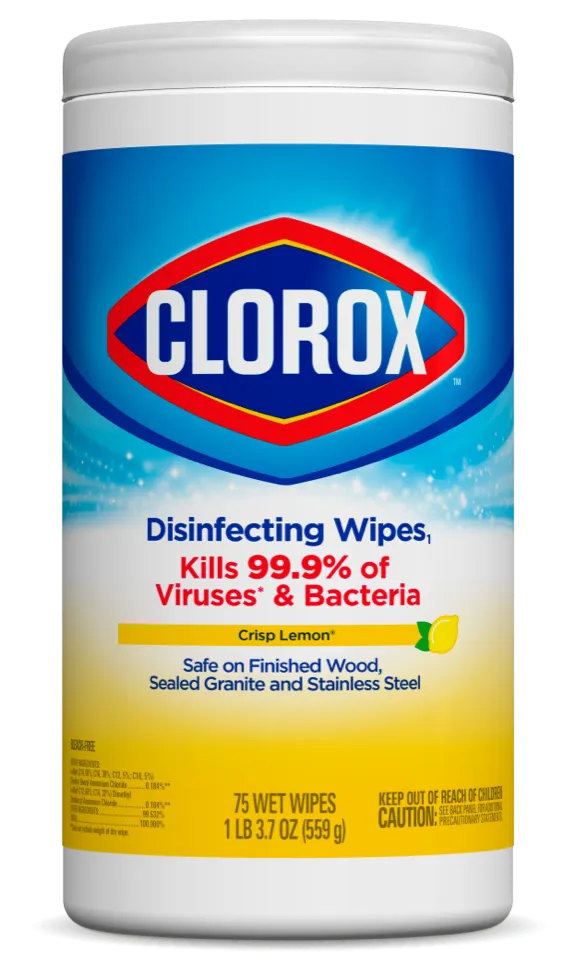 Disinfecting Wipes - Clorox® Crisp Lemon (75 Count), CLO01608