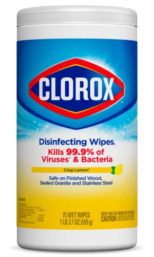 Disinfecting Wipes - Clorox® Crisp Lemon (75 Count), CLO01608
