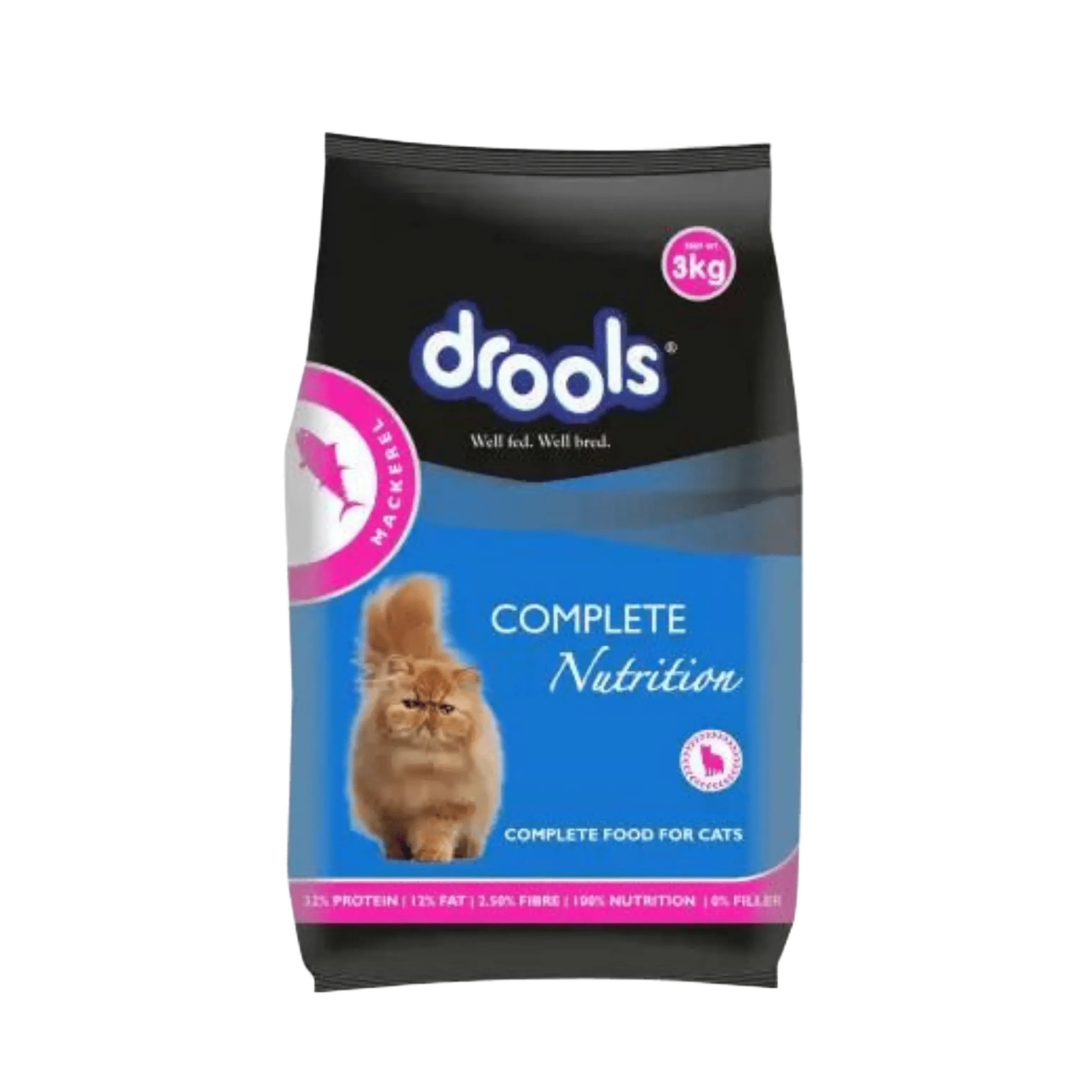 DROOLS CAT ADULT MACKEREL DRY FOOD (M)