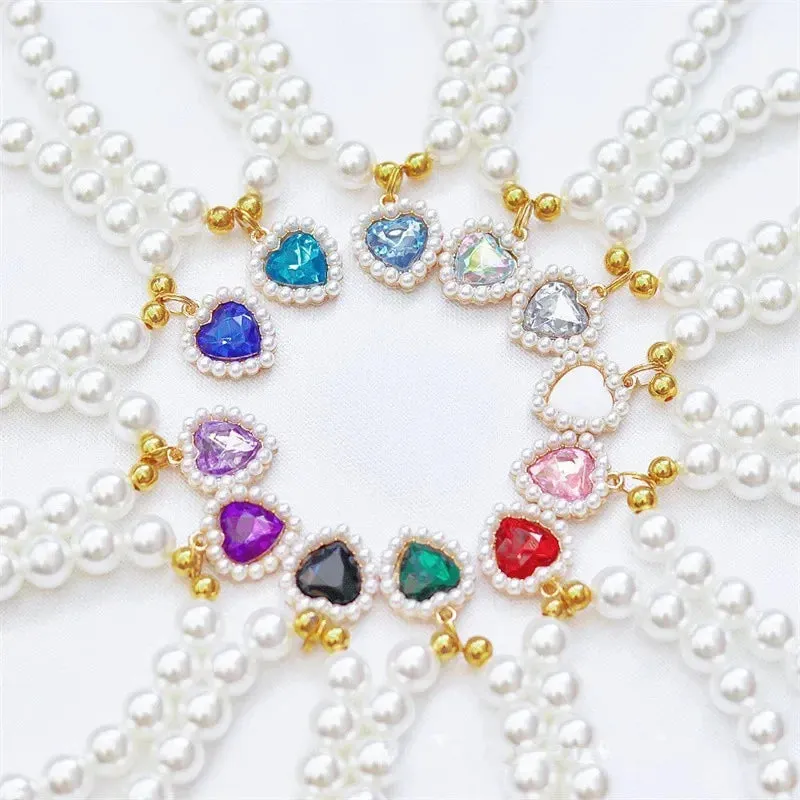 Elegant Adjustable Pearl Pet Necklace for Cats and Dogs