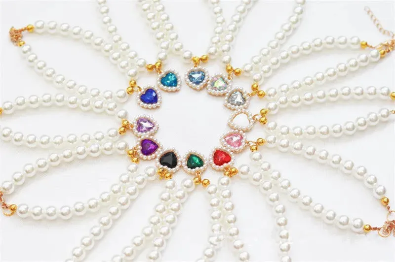 Elegant Adjustable Pearl Pet Necklace for Cats and Dogs