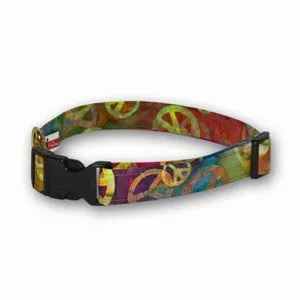 Elmo's Closet Peace Dog Collar