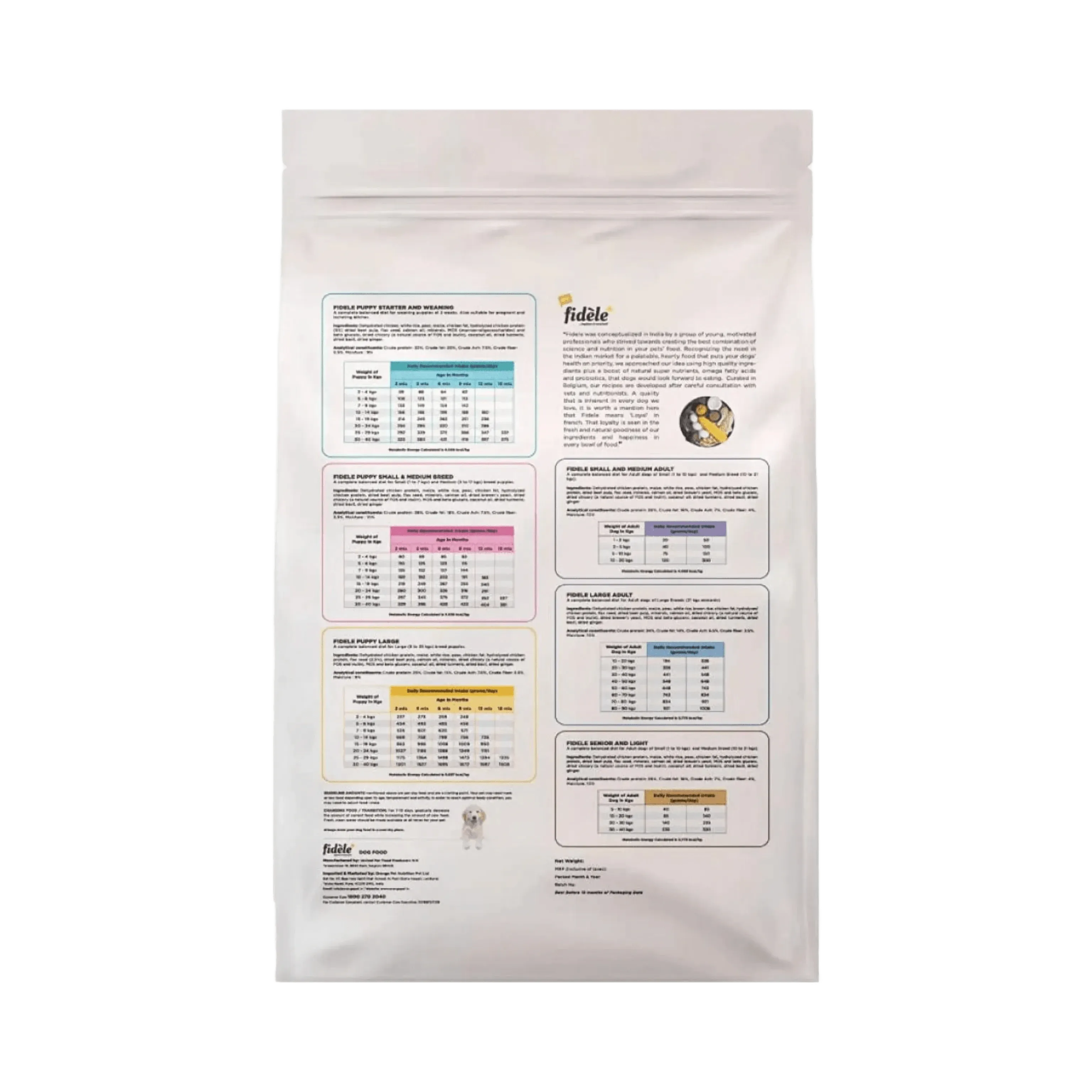 FIDELE PLUS PUPPY LARGE DRY FOOD (M)