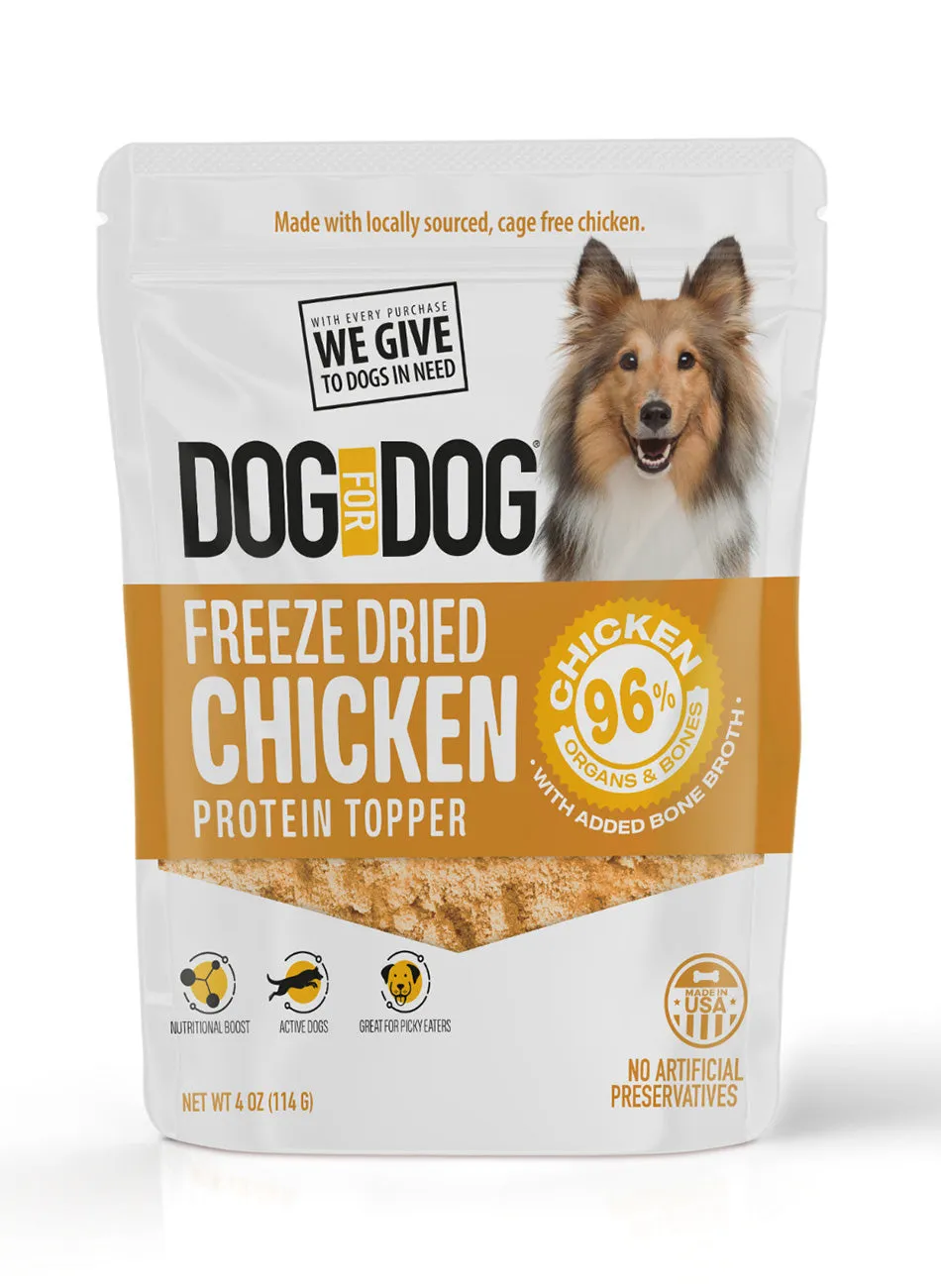 Freeze Dried Protein Topper Beef   Chicken   Salmon Bundle (4oz)