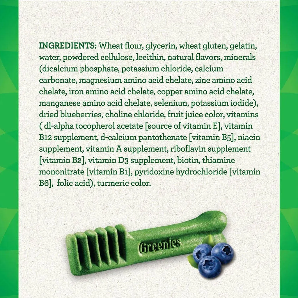 GREENIES Blueberry Petite Dental Treats, 20 count