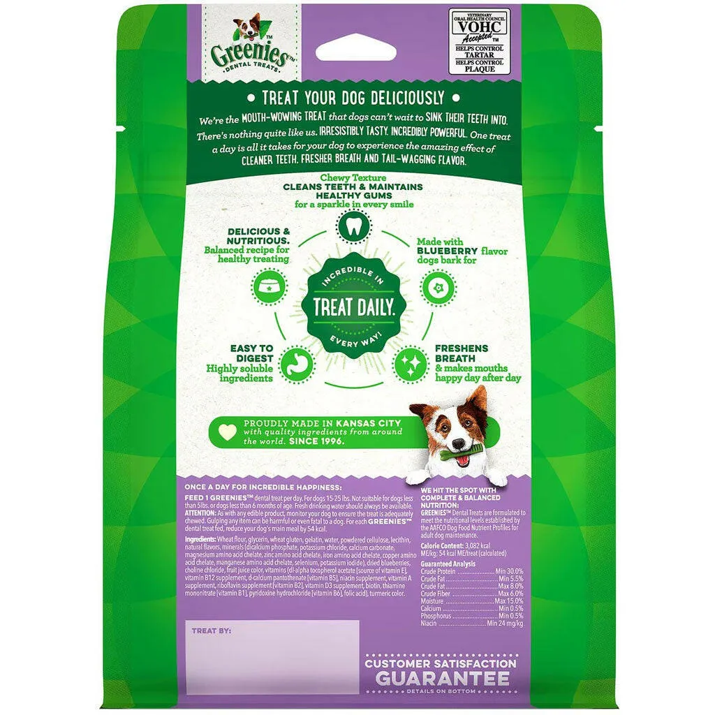 GREENIES Blueberry Petite Dental Treats, 20 count