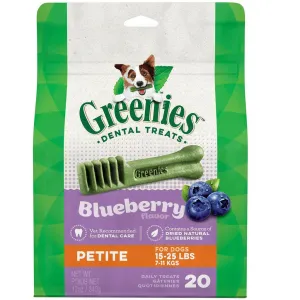 GREENIES Blueberry Petite Dental Treats, 20 count
