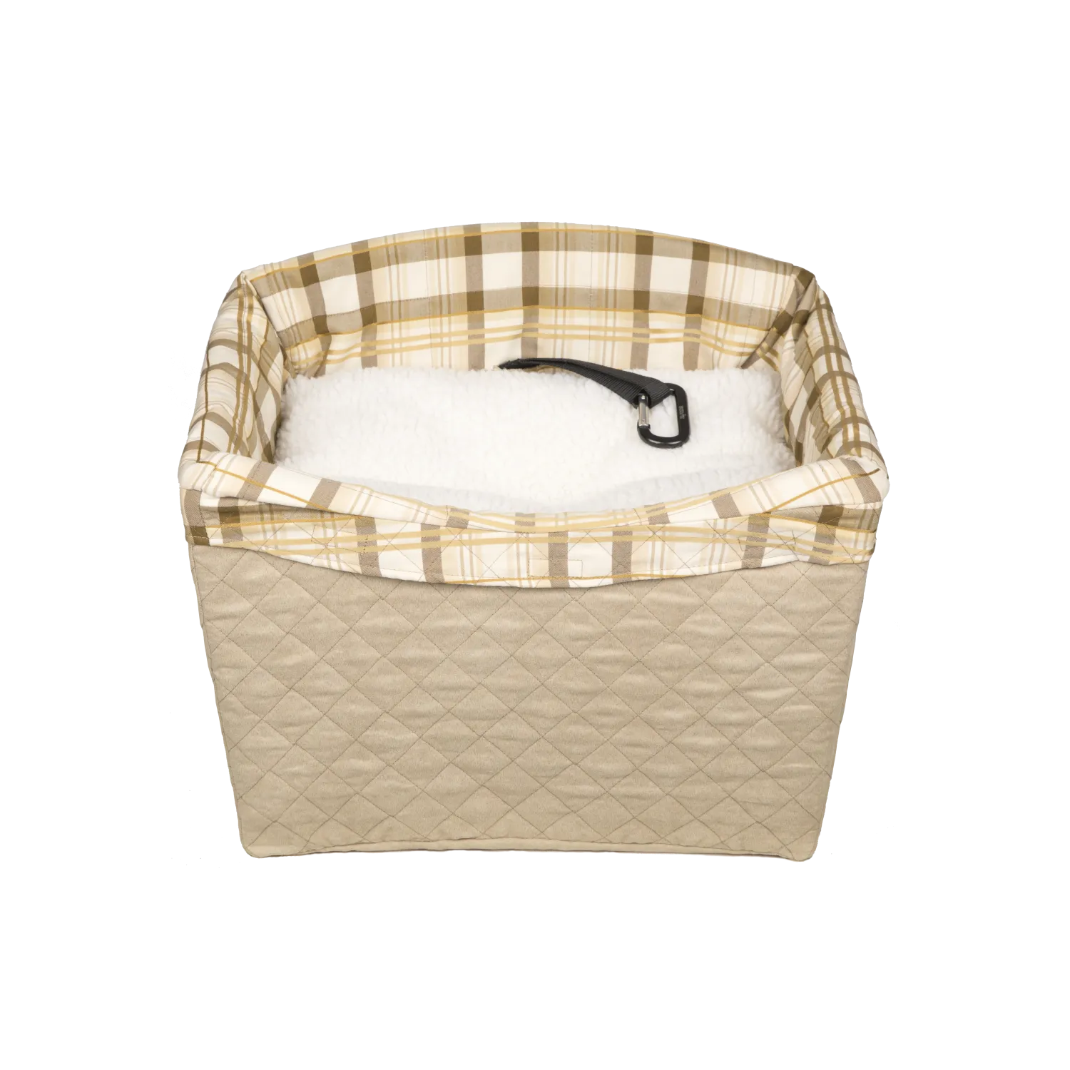 Happy Ride™ Quilted Dog Safety Seat, Tan