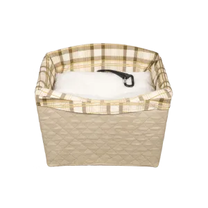 Happy Ride™ Quilted Dog Safety Seat, Tan