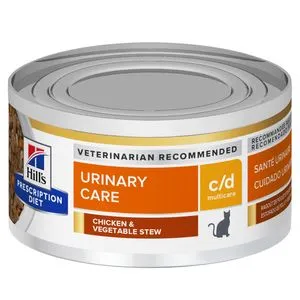 Hills Prescription Diet C/D Multicare Feline Chicken & Vegetable Stew Wet Cat Food