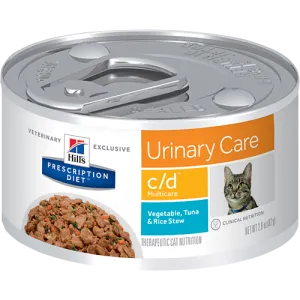 Hills Prescription Diet C/D Multicare Vegetables, Tuna & Rice Stew Wet Cat Food