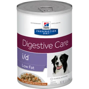 Hills Prescription Diet I/D Low Fat Rice,Vegetable & Chicken Wet Dog Food