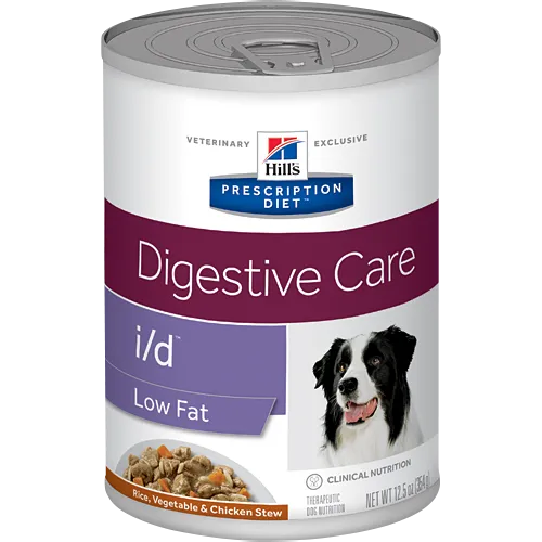 Hills Prescription Diet I/D Low Fat Rice,Vegetable & Chicken Wet Dog Food
