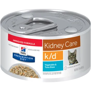 Hills Prescription Diet K/D Vegetable & Tuna Stew Wet Cat Food