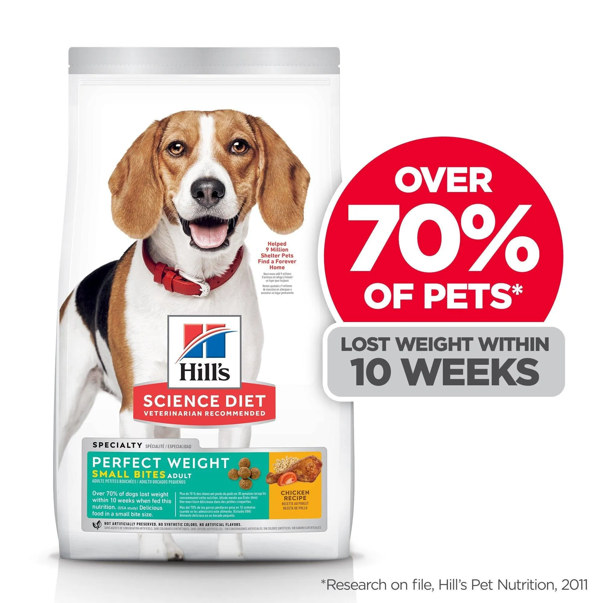 Hill's Science Diet Adult Perfect Weight Small Bites Dry Dog Food, Chicken Recipe