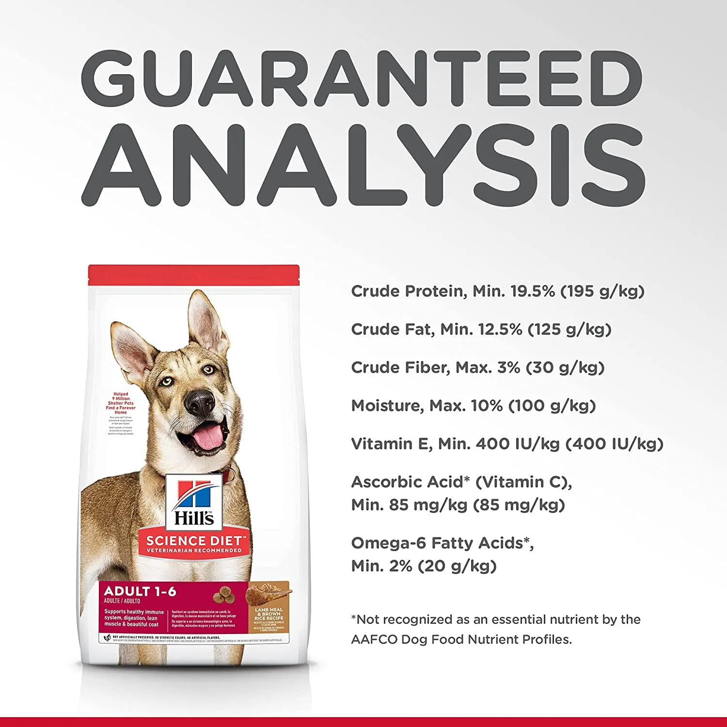 Hill's Science Diet Dry Dog Food Adult 1-6 Lamb Recipe
