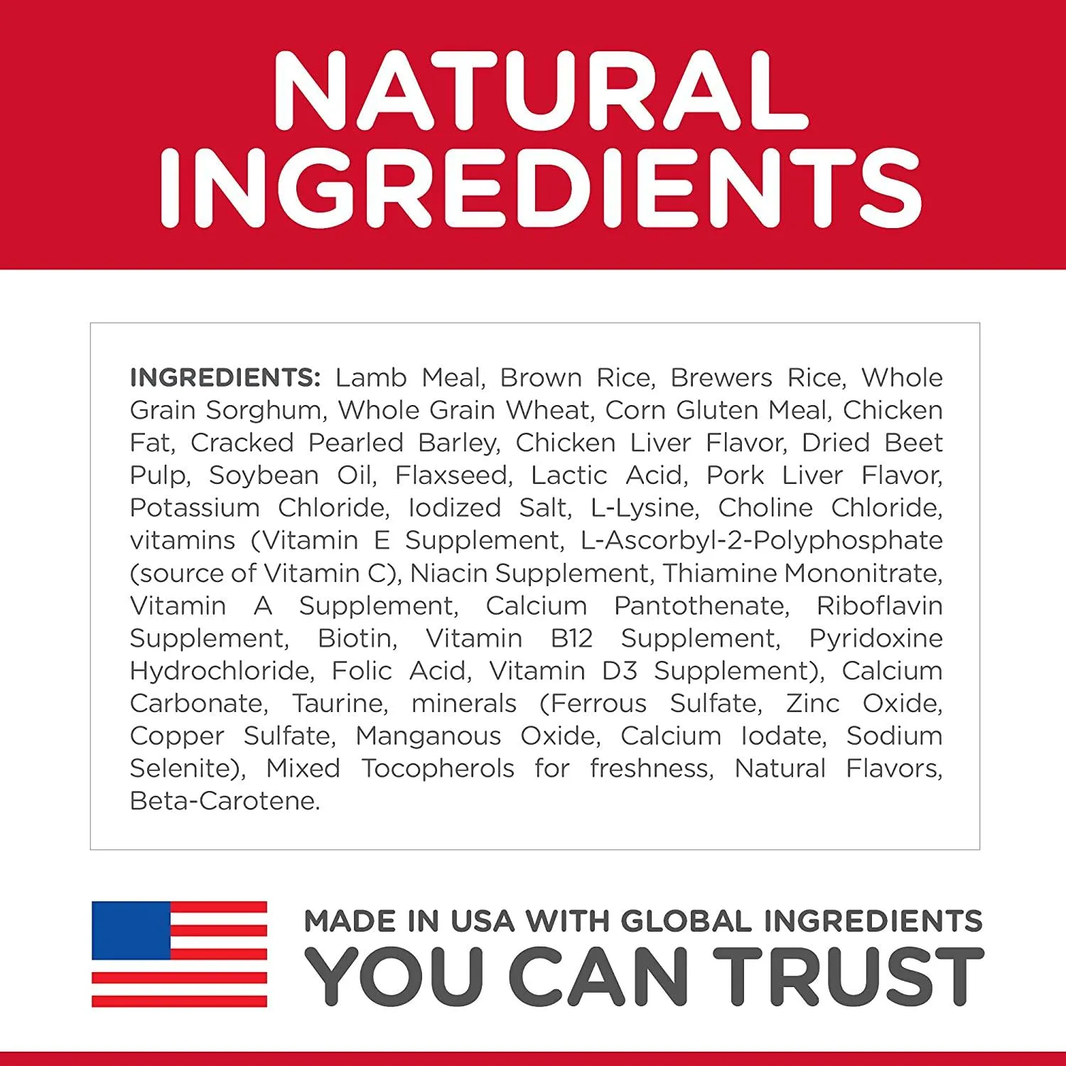 Hill's Science Diet Dry Dog Food Adult 1-6 Lamb Recipe