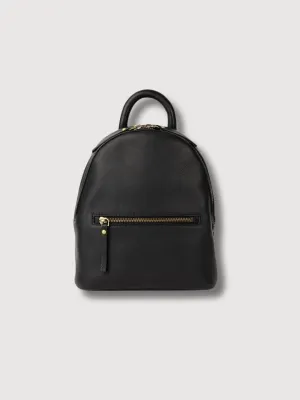 Ivy Mini Backpack - Black Soft Grain Leather