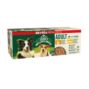 James Wellbeloved Adult Mixed Selection in Gravy 48x90g Wet Cat Food