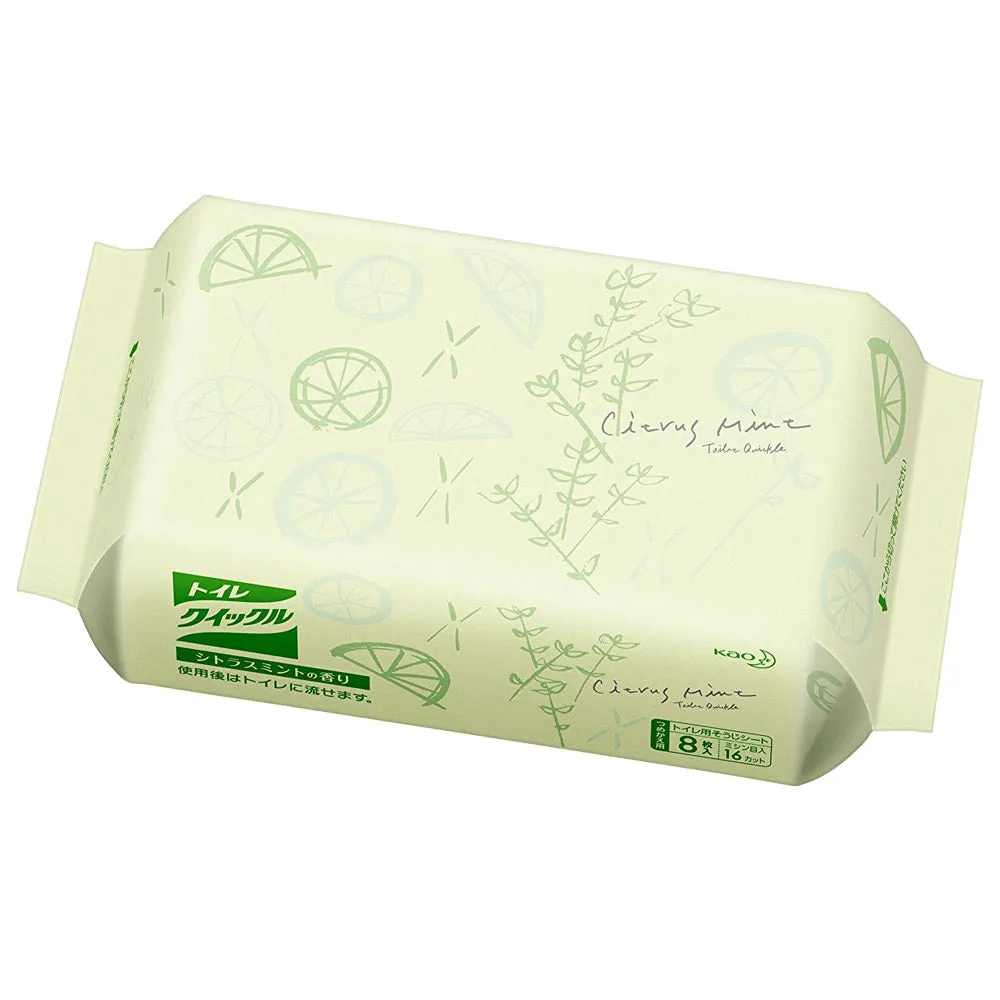 Kao Magiclean Toilet Wipes Citrus Mint Refill 16 sheets