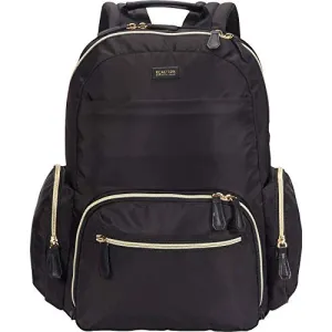 Kenneth Cole Reaction Women's Sophie Silky Nylon 15.0" Laptop & Tablet Anti-Theft RFID Backpack Laptop, Black, One Size