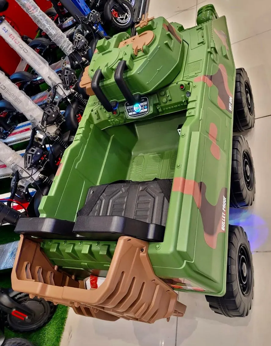 kids electric tank car remote control children ride on car army tank 12V