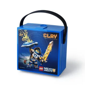 LEGO Nexo Knights Lunch Box with Handle, Bright Blue