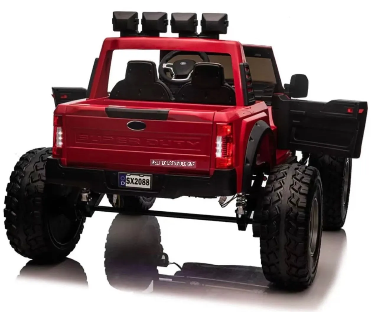 Licensed 2025 Ford Super Duty F450 Lifted Monster Truck 24V Upgraded 4x4 | 2 Seater | Leather Seats | Massive Rubber Tires | Remote | Up to 15KPH