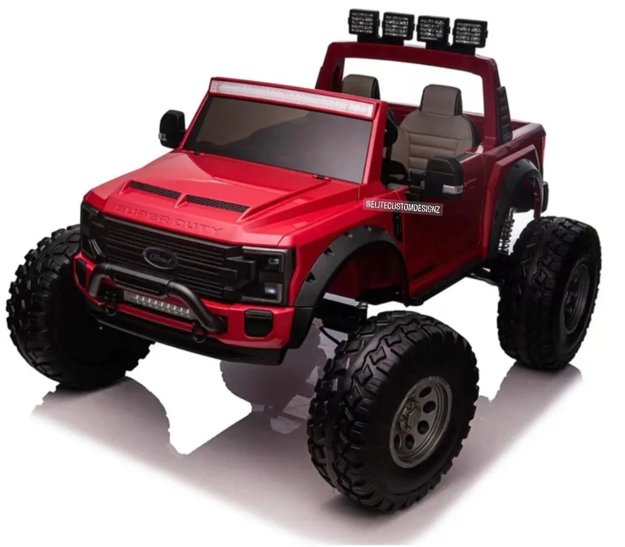 Licensed 2025 Ford Super Duty F450 Lifted Monster Truck 24V Upgraded 4x4 | 2 Seater | Leather Seats | Massive Rubber Tires | Remote | Up to 15KPH