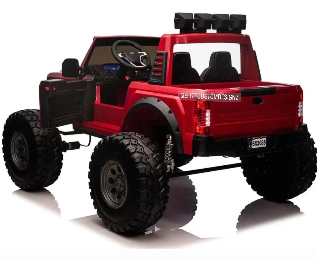 Licensed 2025 Ford Super Duty F450 Lifted Monster Truck 24V Upgraded 4x4 | 2 Seater | Leather Seats | Massive Rubber Tires | Remote | Up to 15KPH