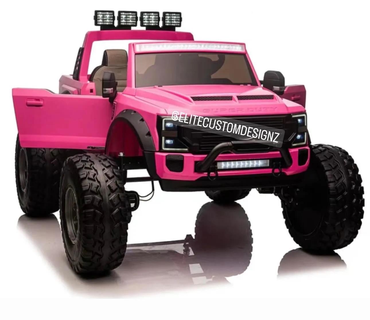Licensed 2025 Ford Super Duty F450 Lifted Monster Truck 24V Upgraded 4x4 | 2 Seater | Leather Seats | Massive Rubber Tires | Remote | Up to 15KPH