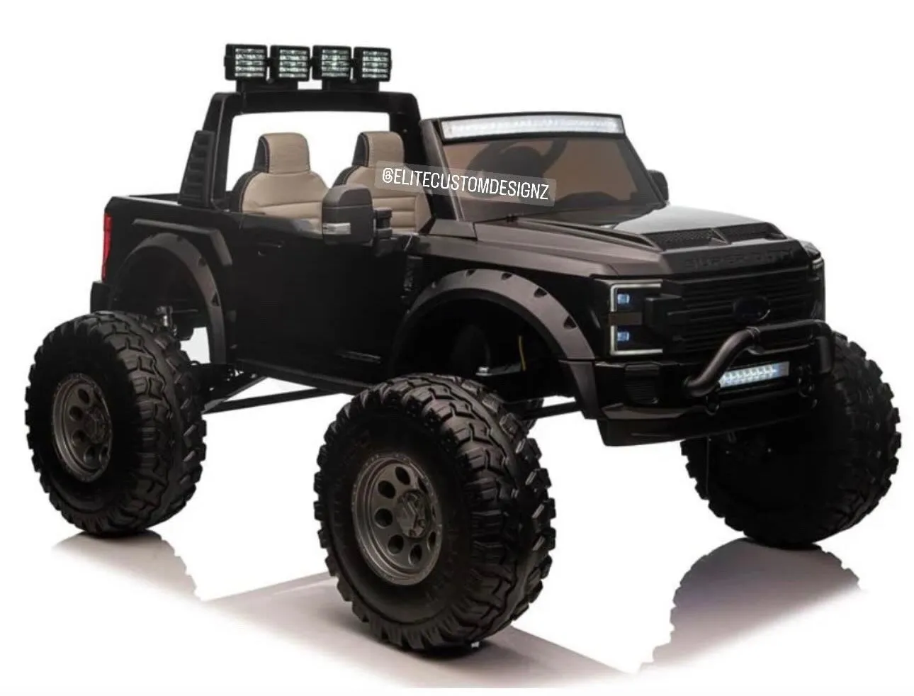 Licensed 2025 Ford Super Duty F450 Lifted Monster Truck 24V Upgraded 4x4 | 2 Seater | Leather Seats | Massive Rubber Tires | Remote | Up to 15KPH