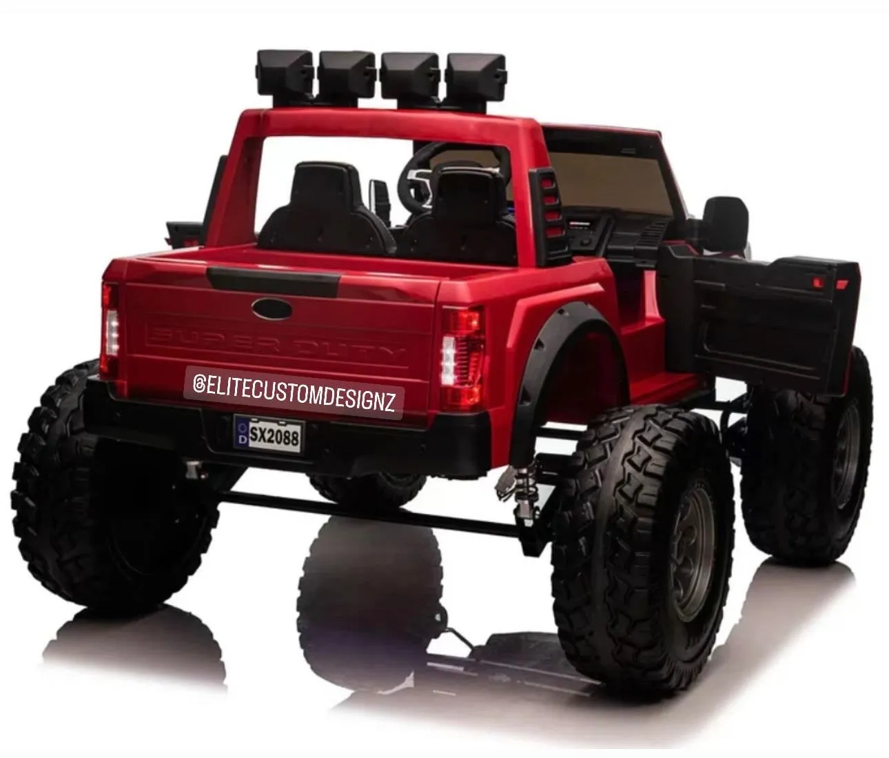 Licensed 2025 Ford Super Duty F450 Lifted Monster Truck 24V Upgraded 4x4 | 2 Seater | Leather Seats | Massive Rubber Tires | Remote | Up to 15KPH