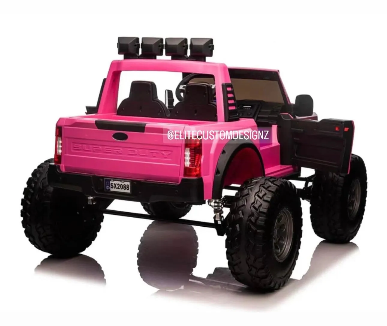 Licensed 2025 Ford Super Duty F450 Lifted Monster Truck 24V Upgraded 4x4 | 2 Seater | Leather Seats | Massive Rubber Tires | Remote | Up to 15KPH